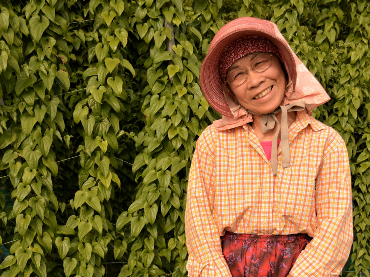 農業に従事するEさん